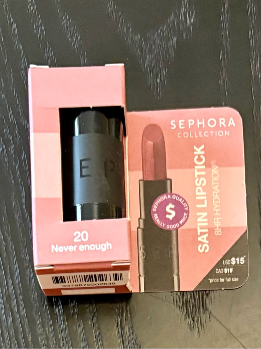 ☀️ 5/25 ☀️ Sephora Collection Satin Lipstick - Shade 20 "Never Enough", mini